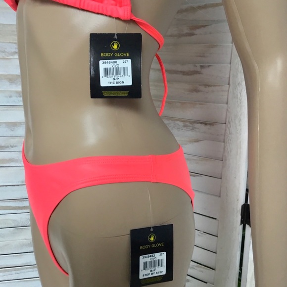 🔥Neon Coral Body Glove Bikini Set 🔥 S M L - Picture 13 of 15